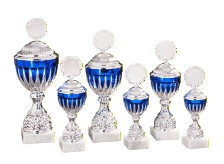 Pokal "CORNELIA",Silber- blaufarbig, verschiedene Größen