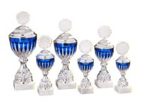 Pokal "CORNELIA",Silber- blaufarbig,...