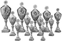 Pokal "NAIMA" silberfarbig, 32,5 bis 67 cm...