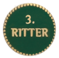 Ritter-Abzeichen mit langer Nadel, vergoldet