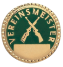 Vereinsmeister-Abzeichen mit langer Nadel, bronzefarbig