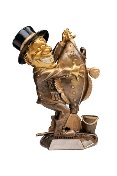 Ständerfigur Angler resin, 29 cm hoch
