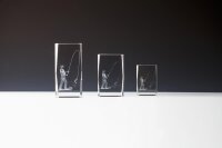 Kristallglas 3D Angeln, 3 Gr&ouml;&szlig;en