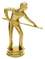 Billard-Figur, gold, 12,2 cm hoch