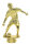 Herren-Fußballfigur, 15 cm Gold