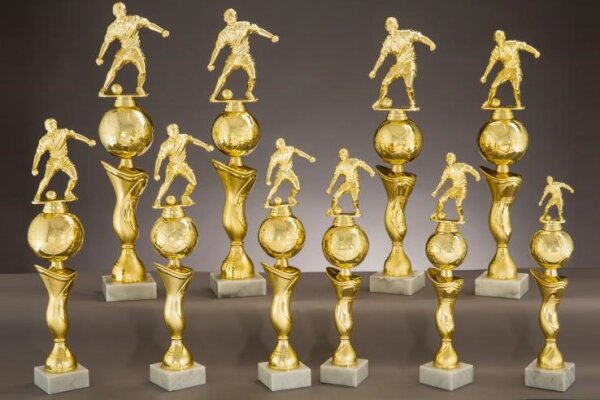 Fußball - Pokal, gold, 34,8 cm