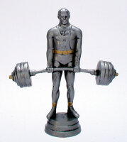 Gewichtheber-Figur, resin, 14,5 cm hoch mit Sockel
