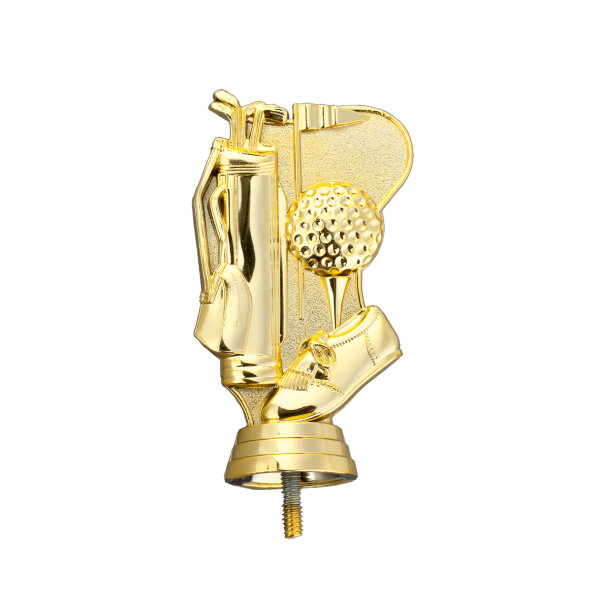 Golfsymbole-Figur, goldfarbig, 13 cm hoch